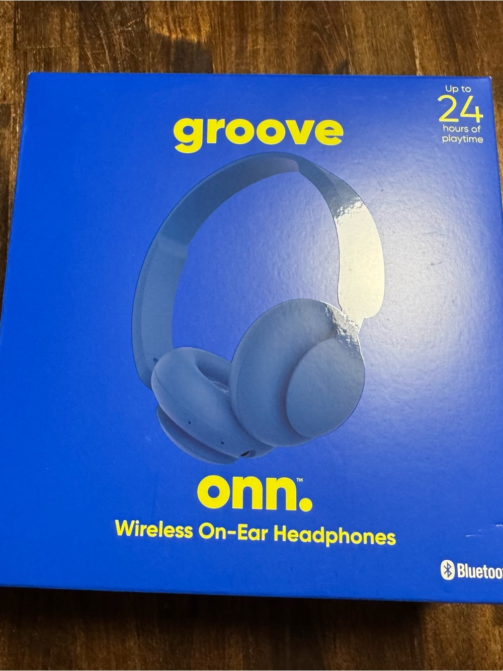 groove onn. Wireless On-Ear Headphones - Blue
